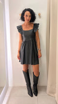 Vestido Preto Couro Chiara Concept