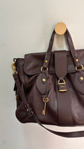 Bolsa couro vinho Arezzo