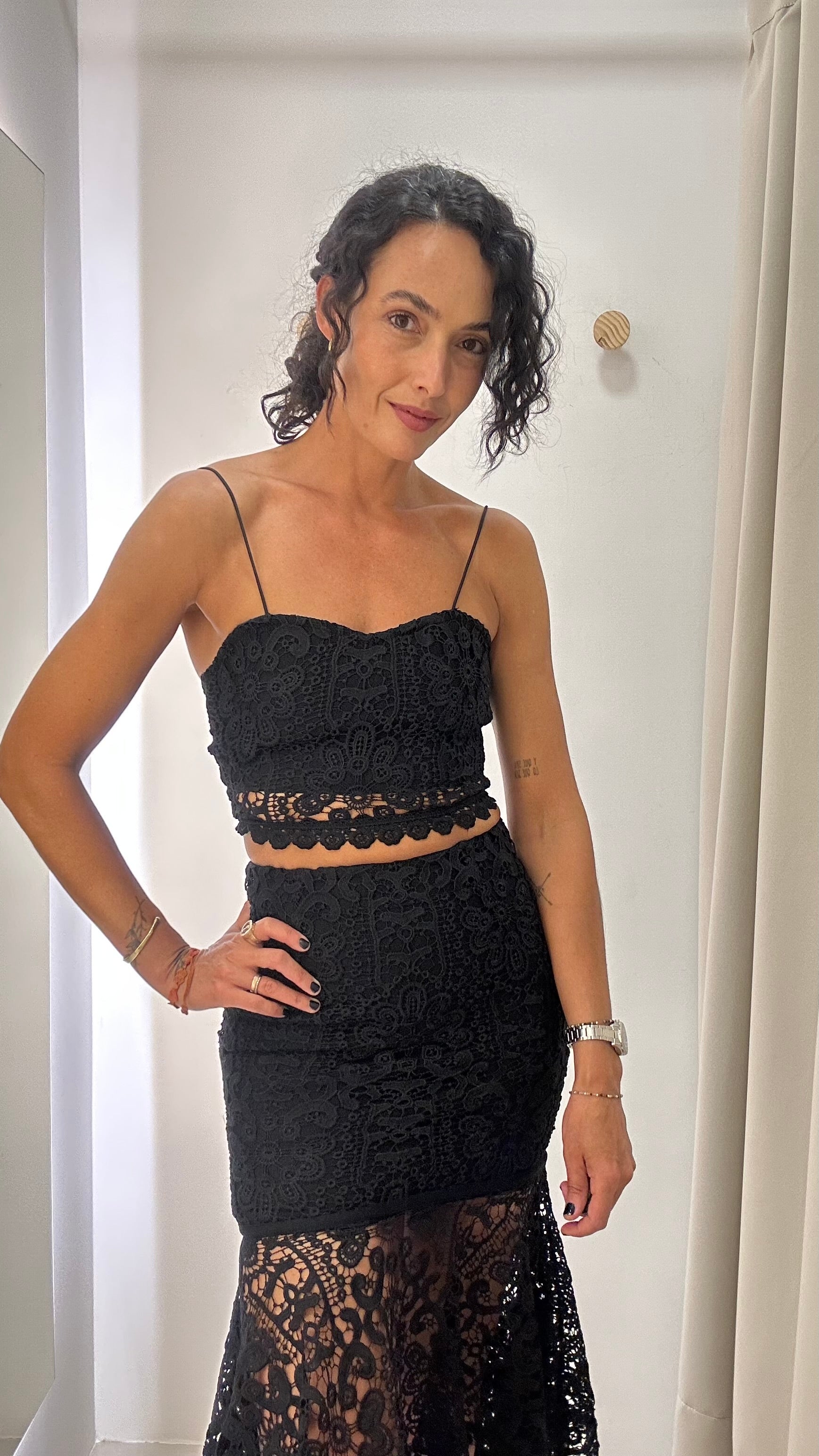 Conjunto Preto Renda