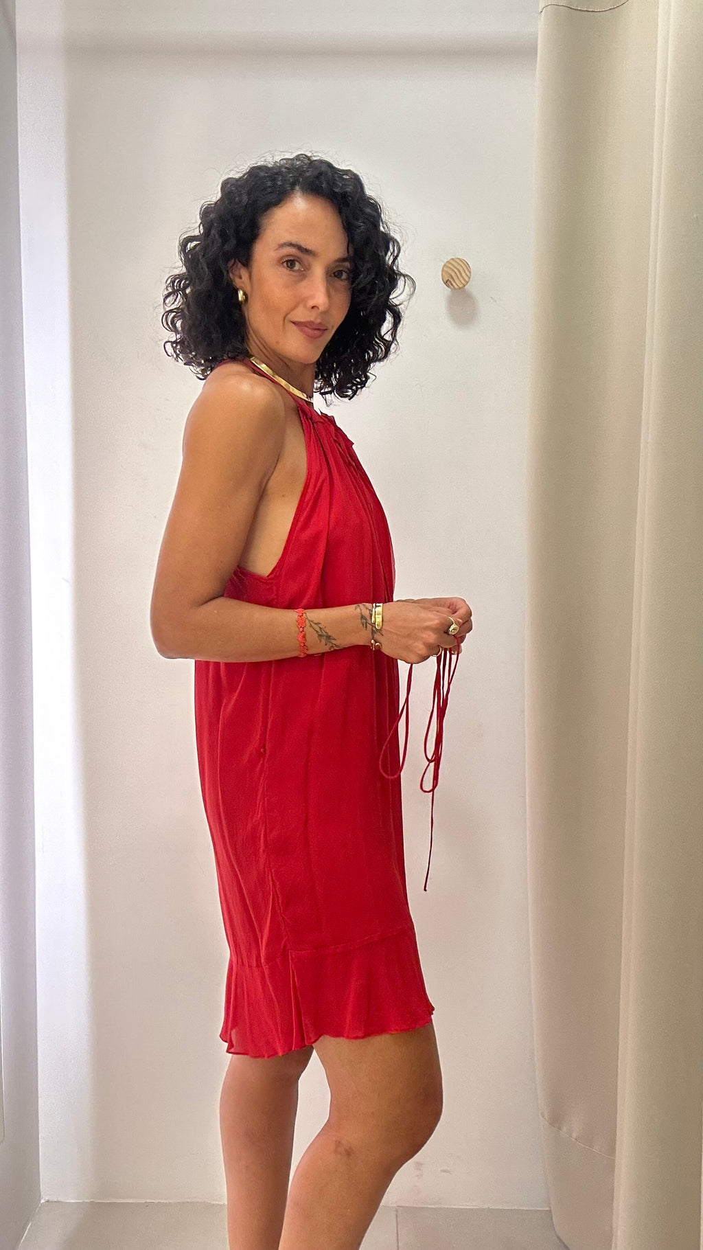 Vestido seda Animale