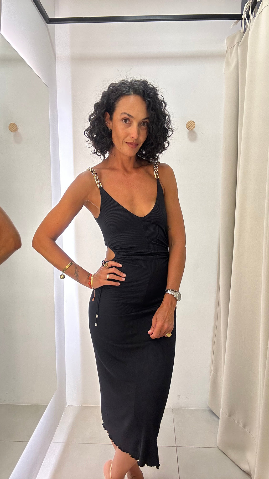 Vestido Preto Nati Vozza