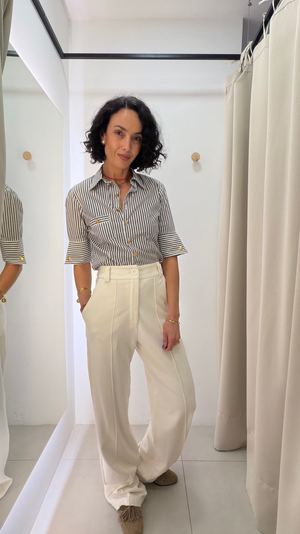 Calça Branca Zen Closet