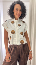 Camisa Branca Bordada