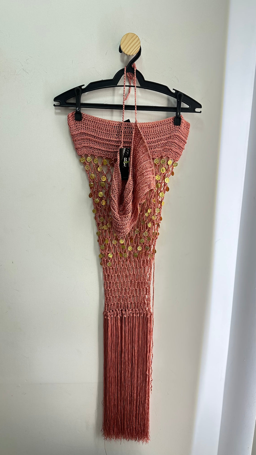 Conjunto em crochet com aplicações