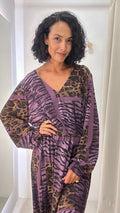 Vestido Longo Animal Print Ingritta