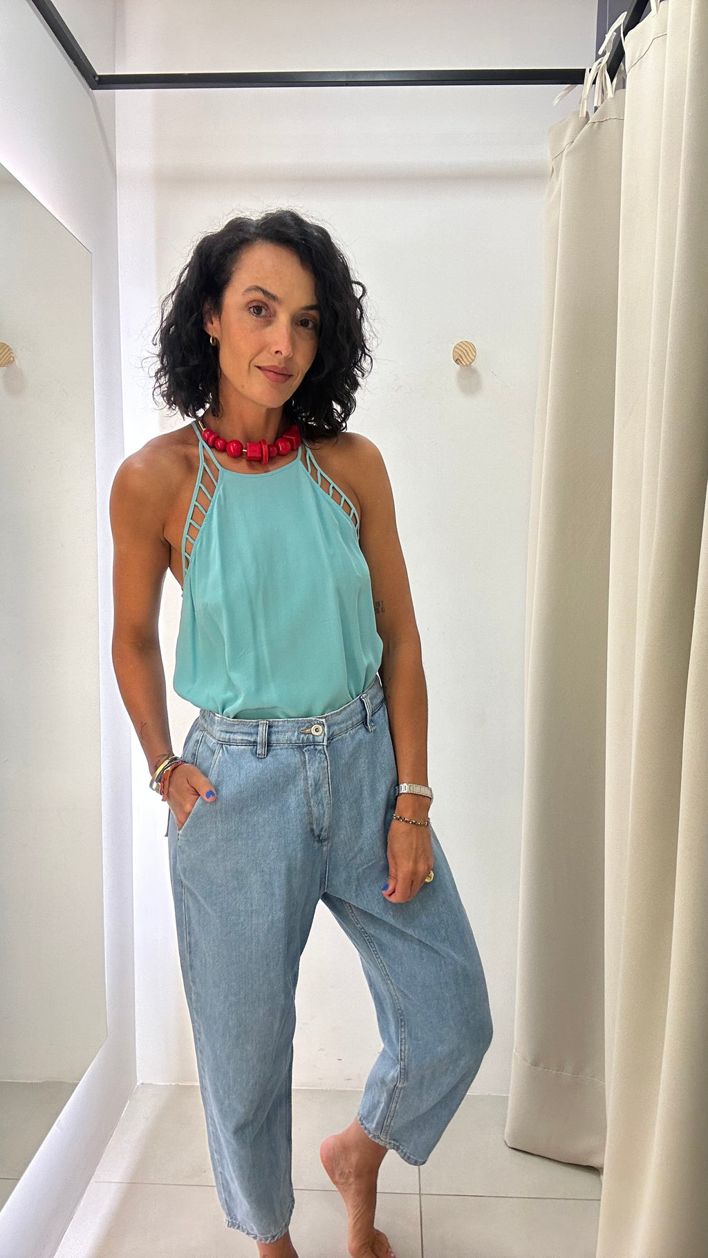 Blusa seda Animale