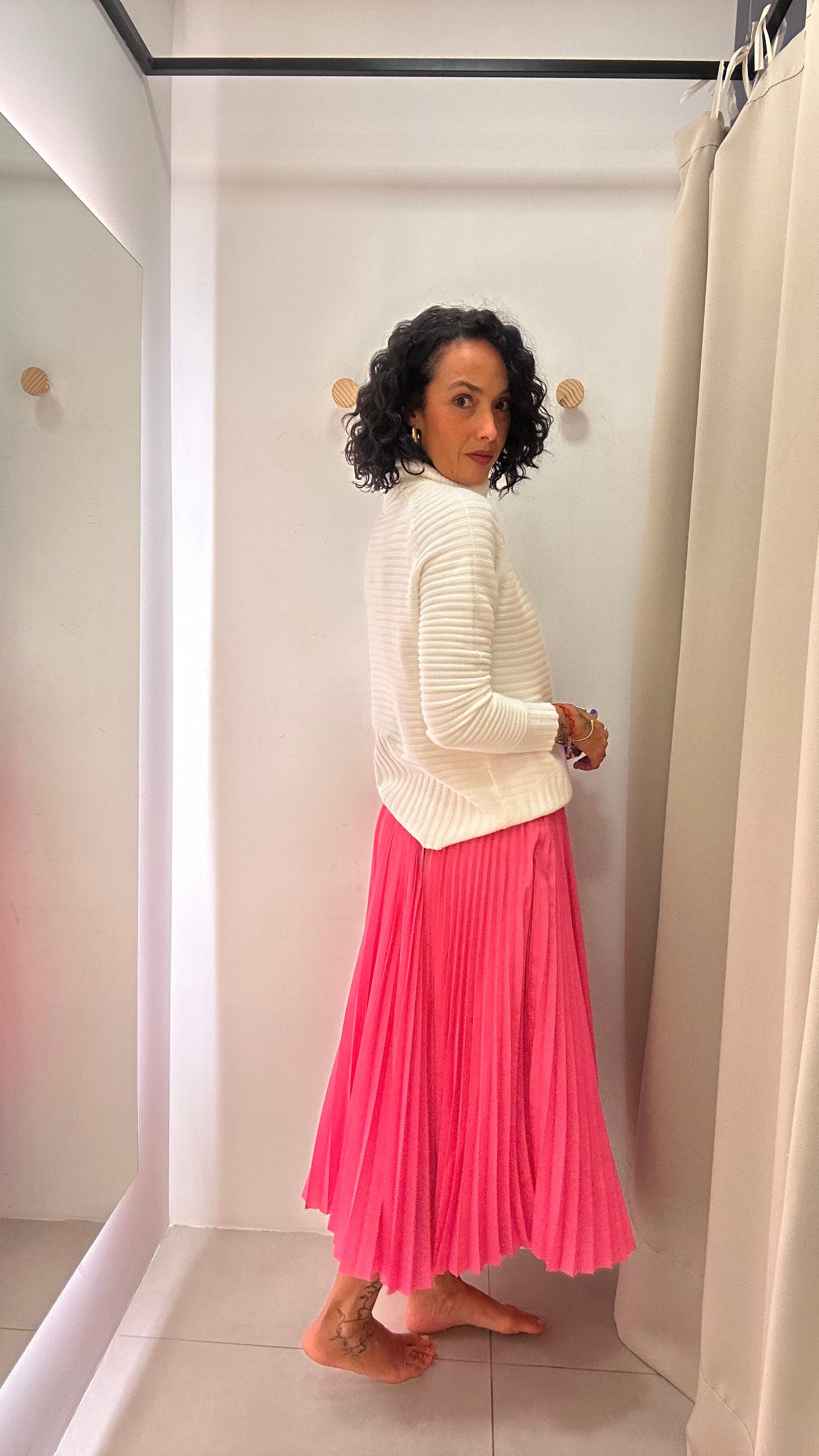 Saia Plissada Rosa Sly Wear