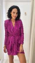 Vestido em Paetê Rosa