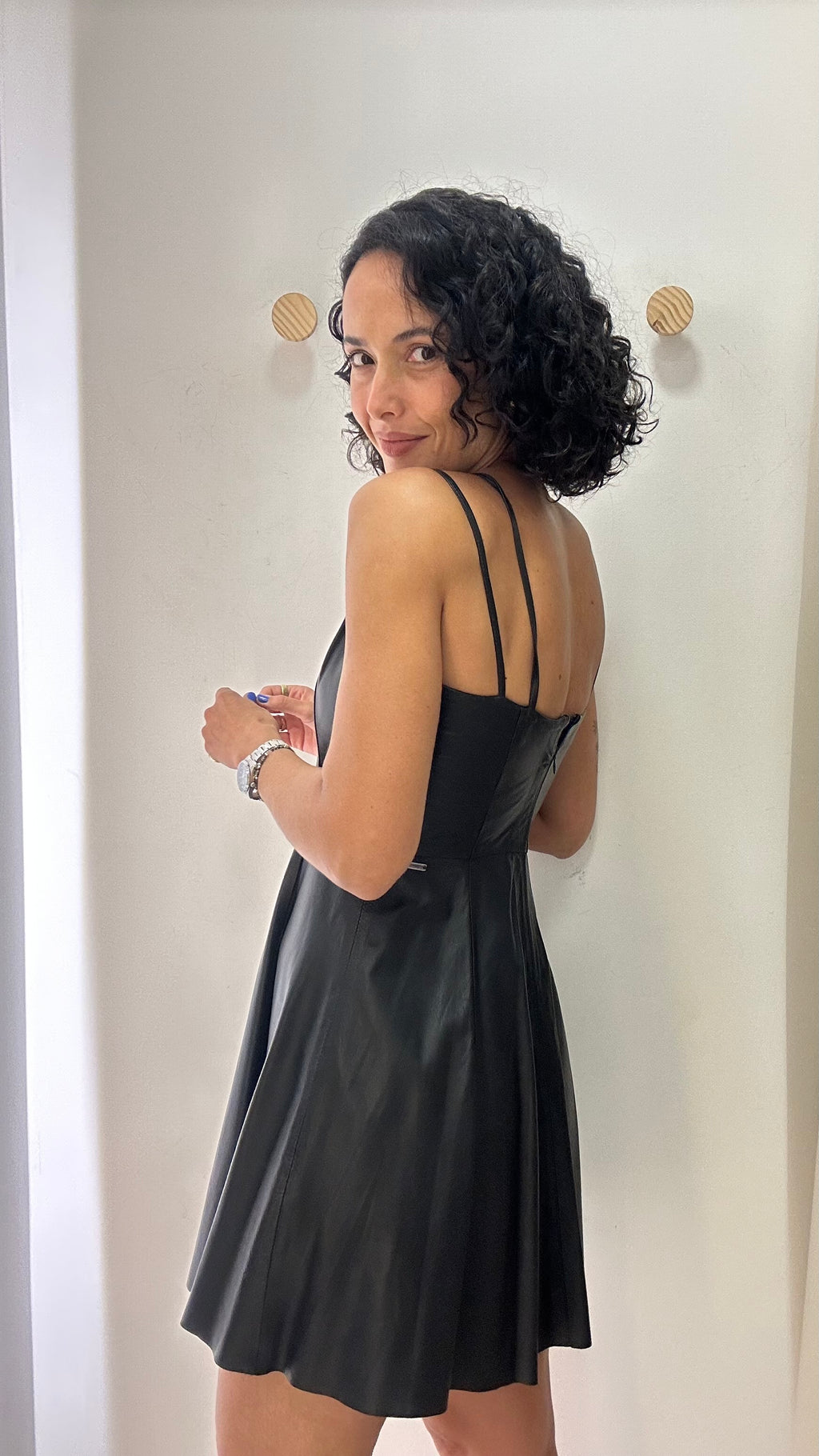 Vestido Preto Couro BO.BÔ