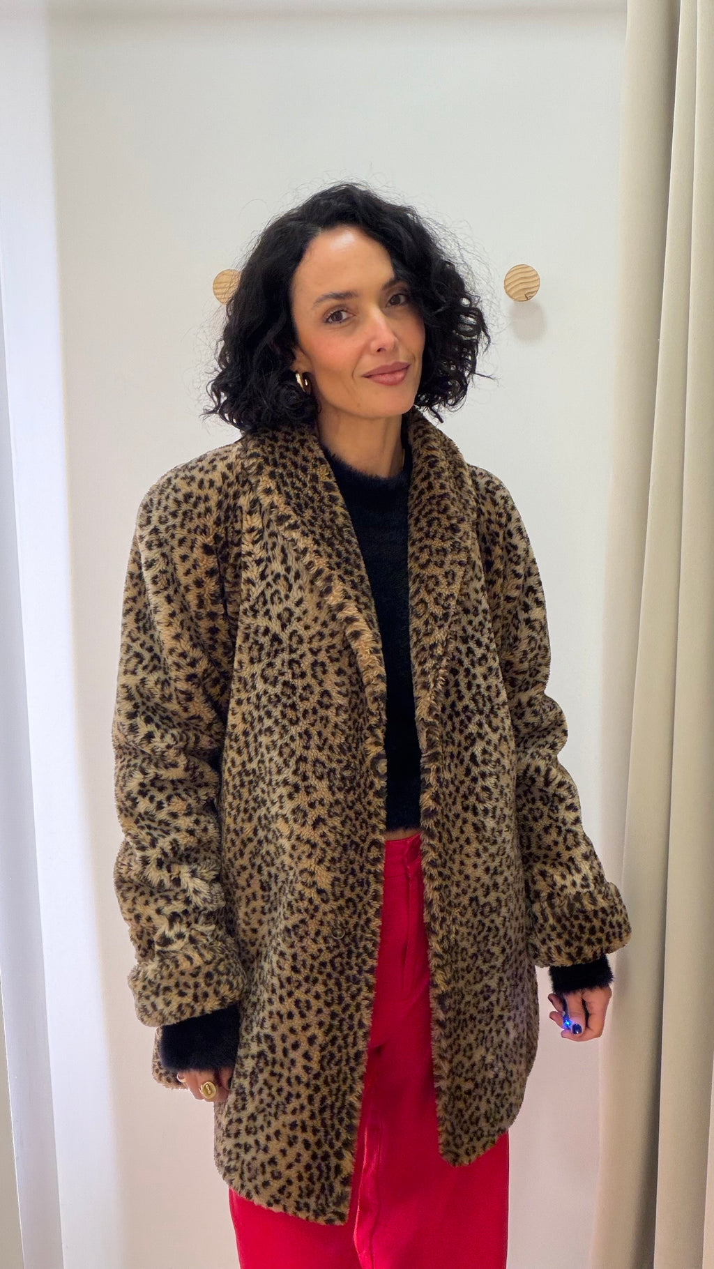 Casaco pelos animal print