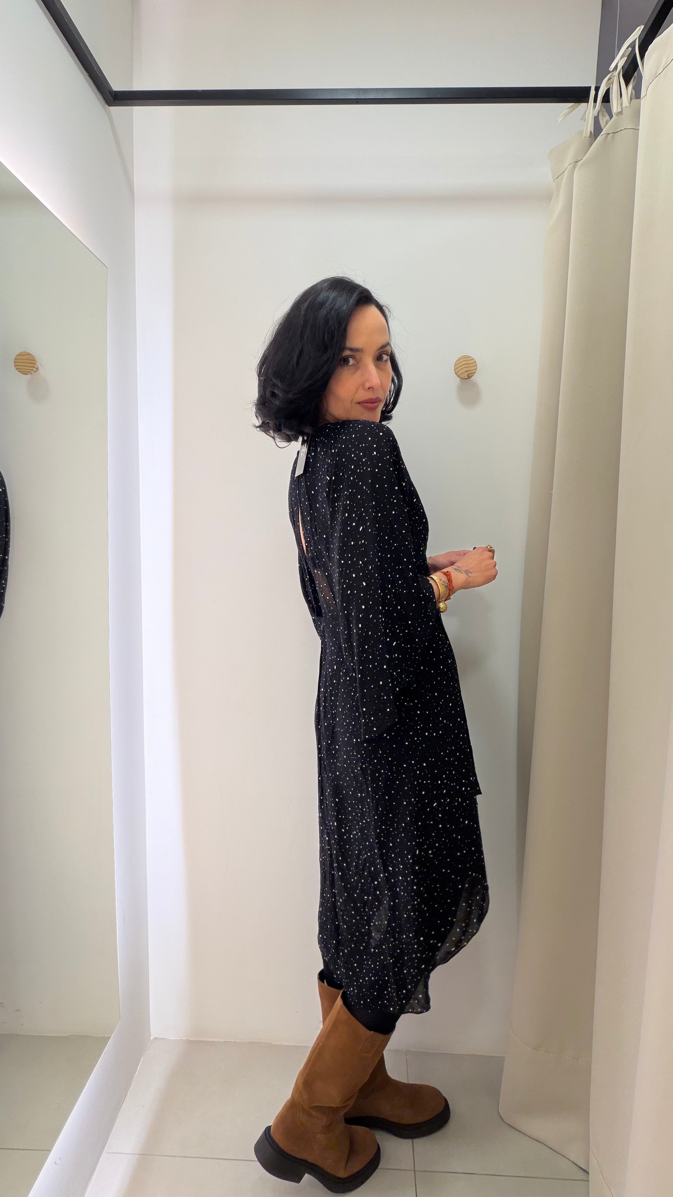 Vestido Poá Maria Filó