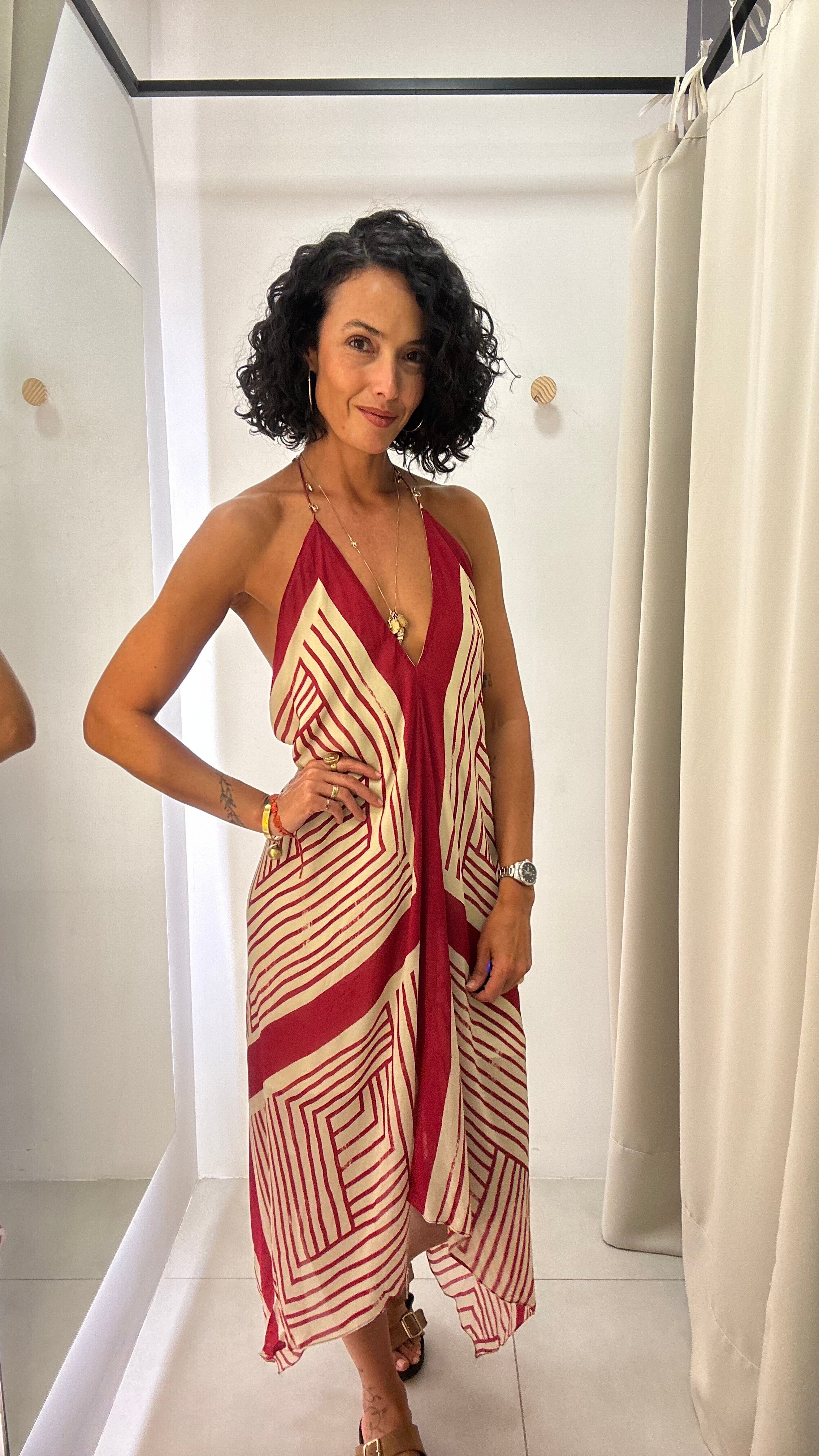 Vestido seda Animale