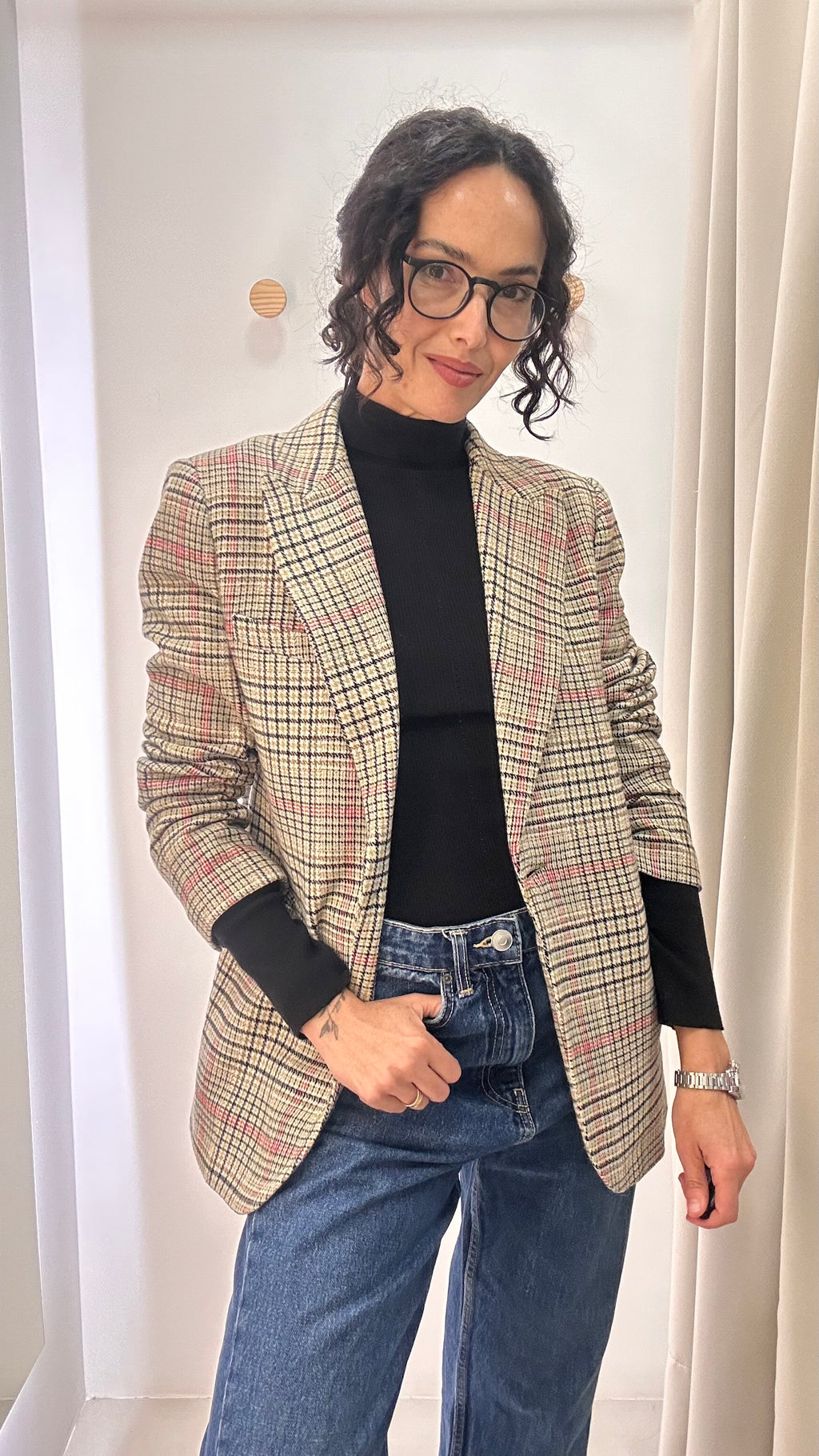 Blazer Xadrez Zara