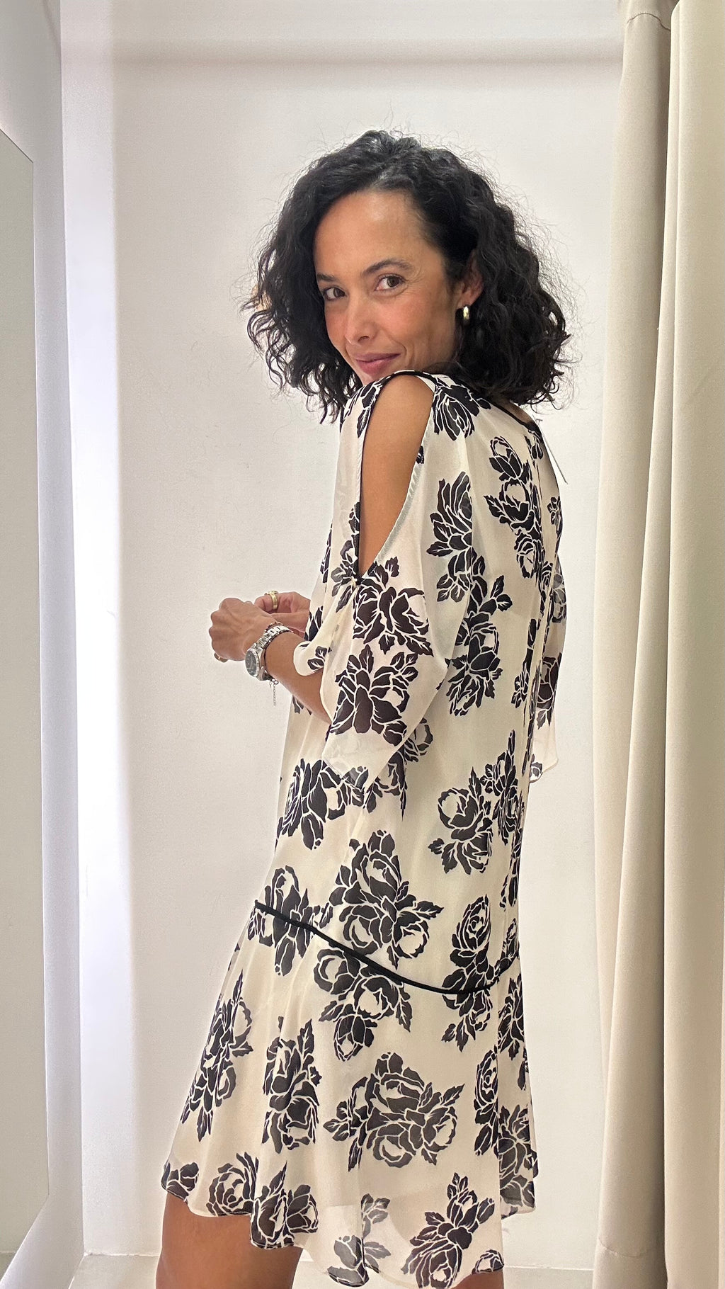 vestido bicolor iodice