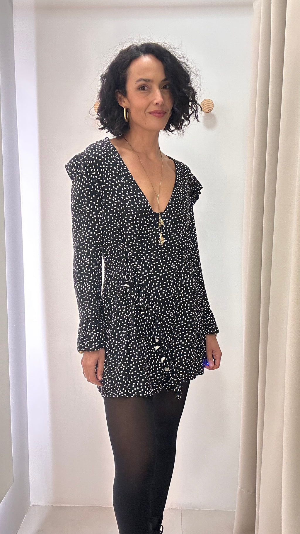 Vestido Poá Zara
