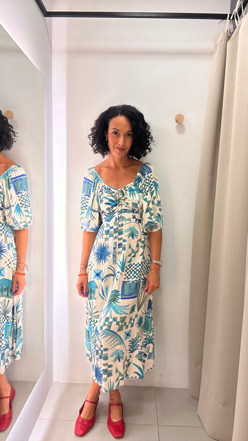Vestido Estampado Duas