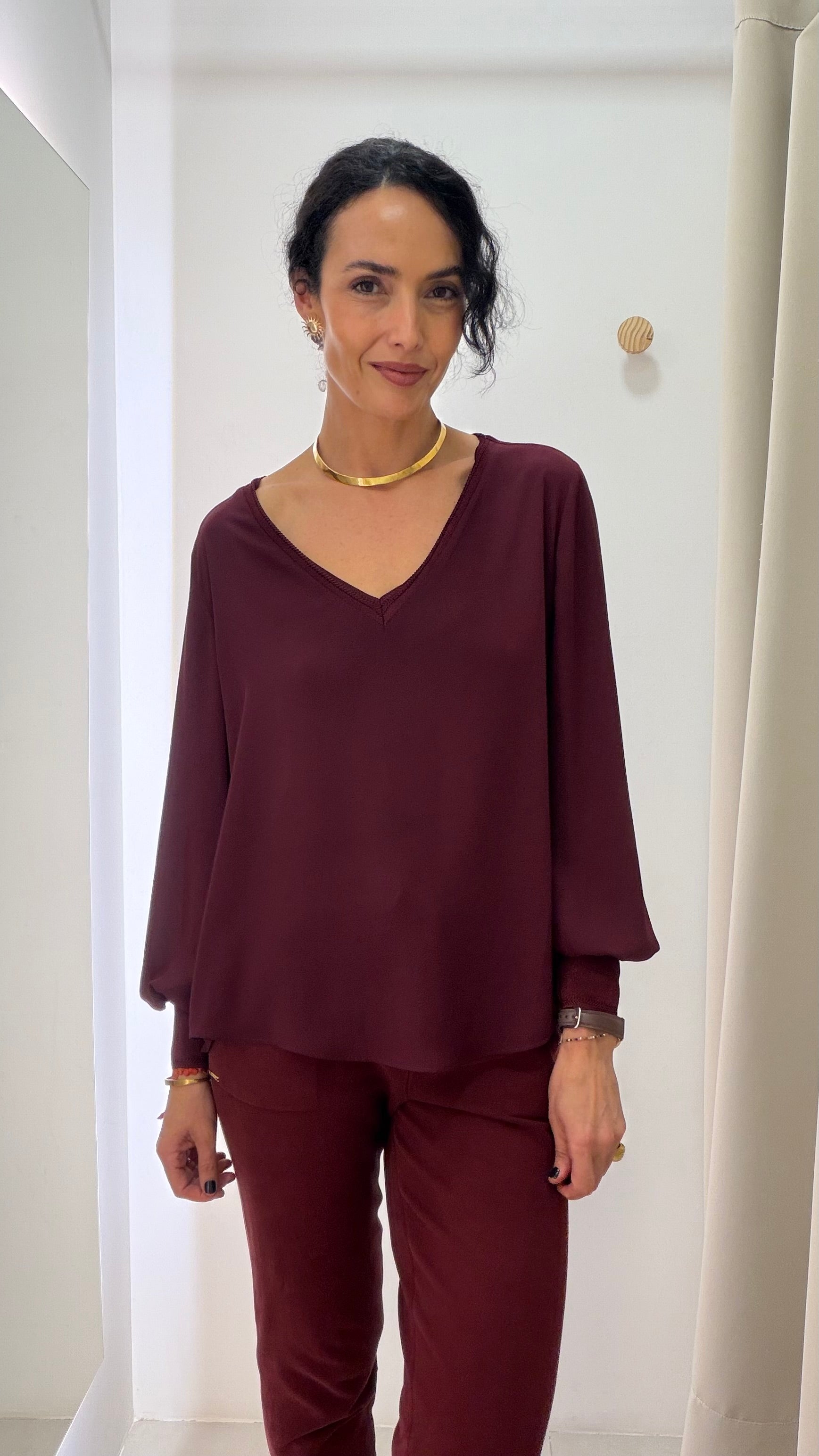 Blusa Bordô Brooksfield