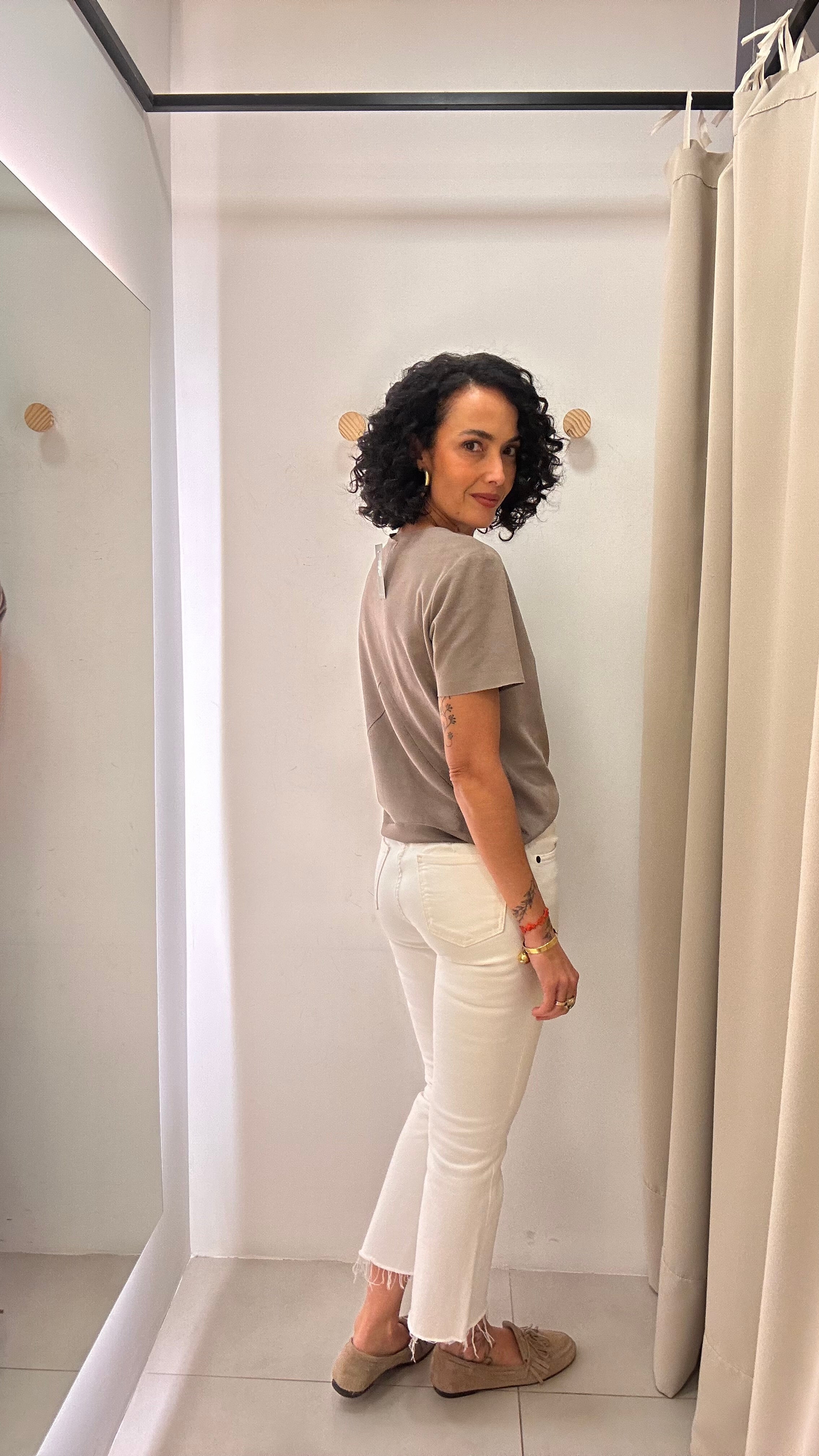 Calça branca Zara
