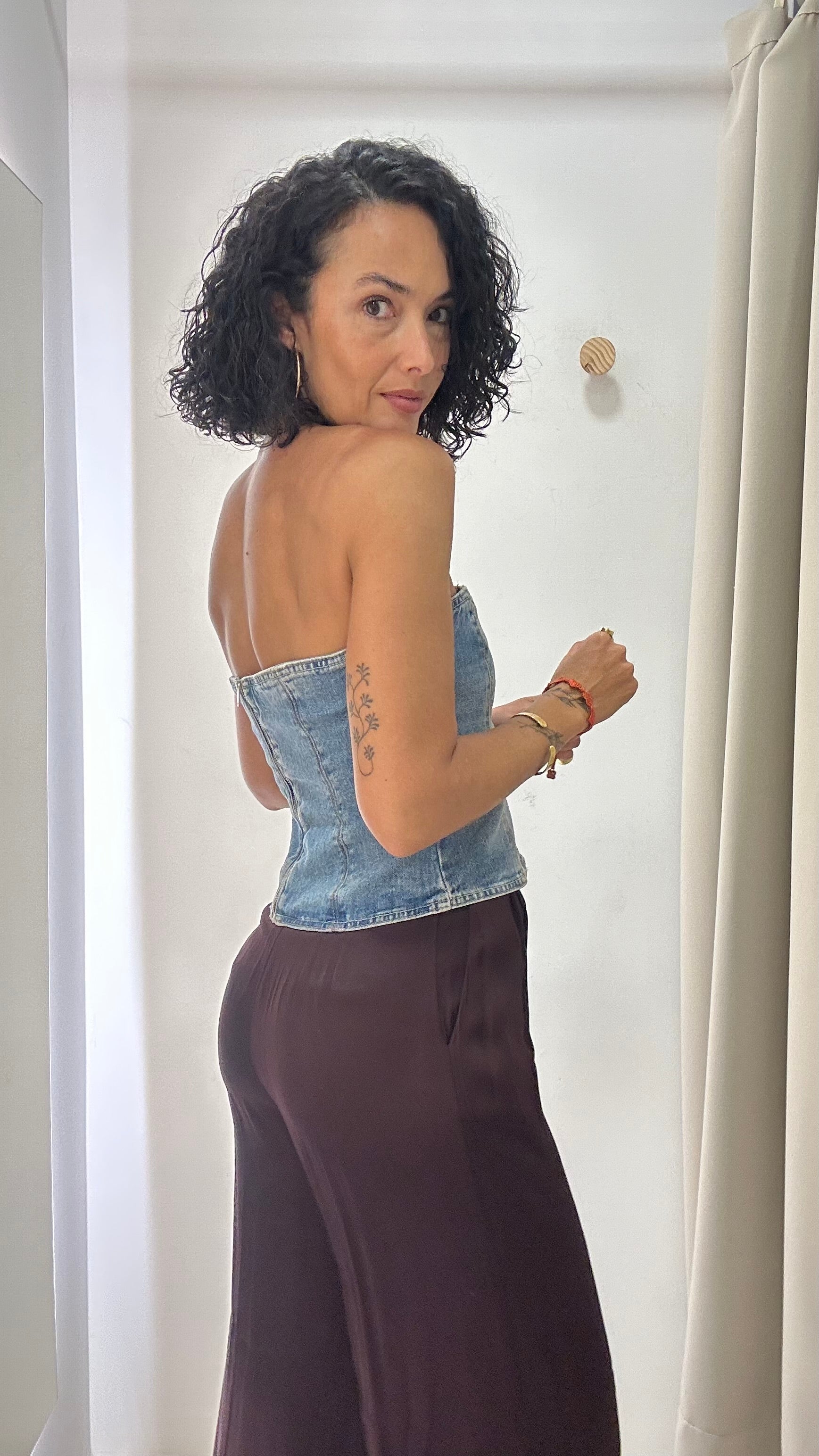 Top Faixa Jeans Zara