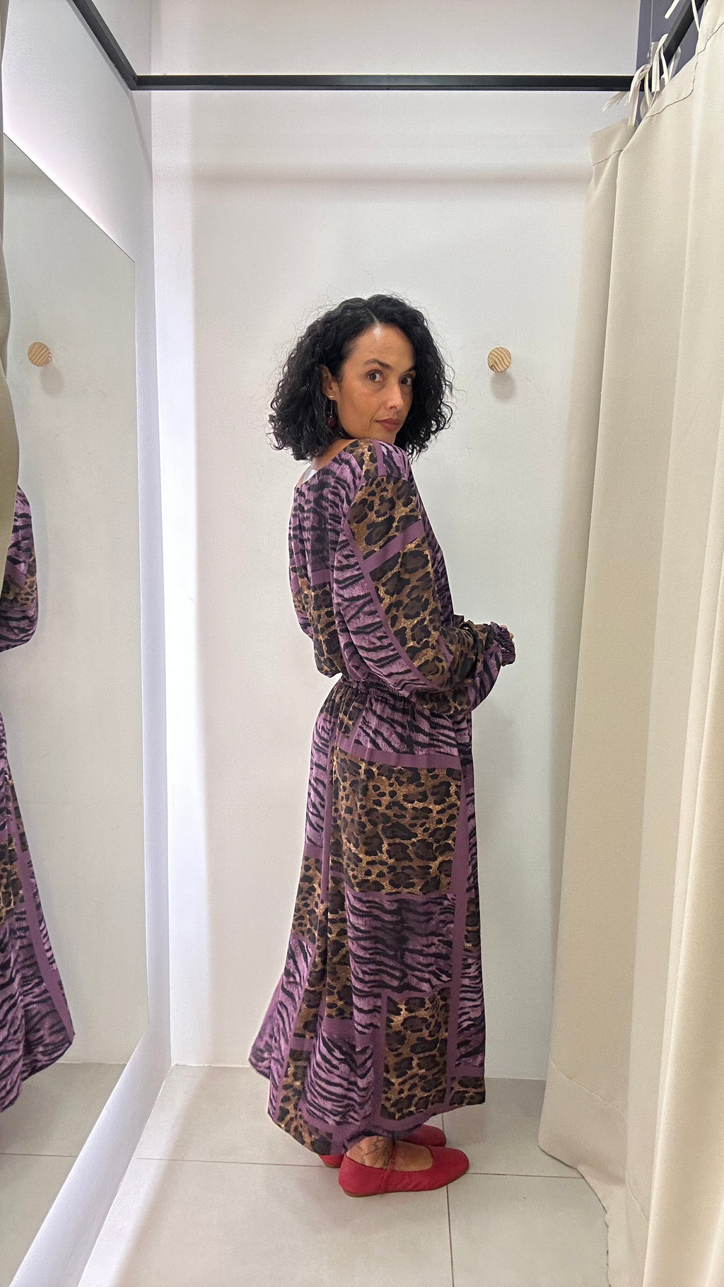 Vestido Longo Animal Print Ingritta