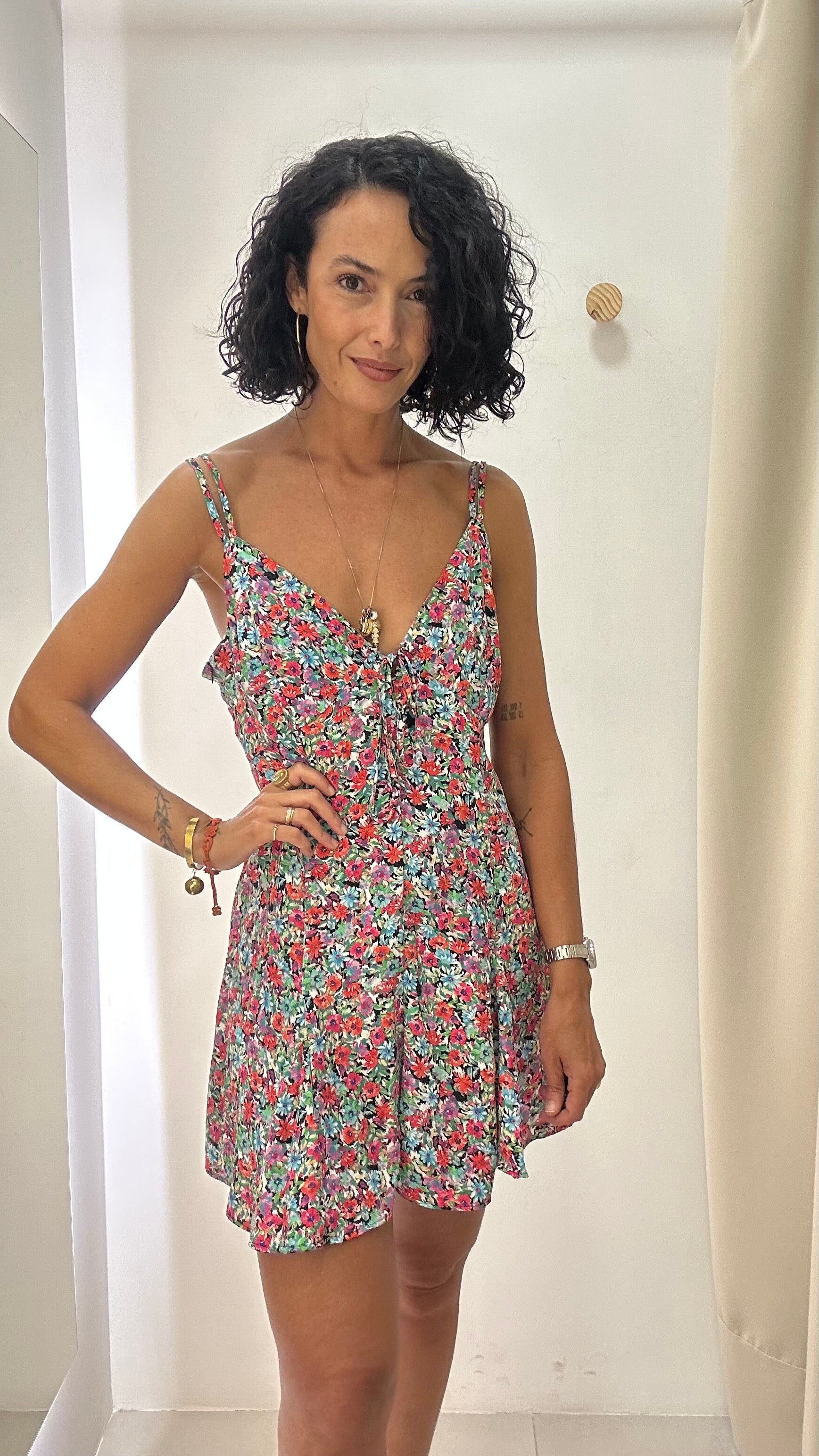 Vestido Estampa Floral Zara