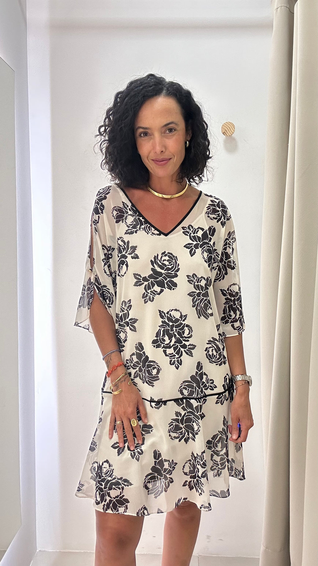 vestido bicolor iodice