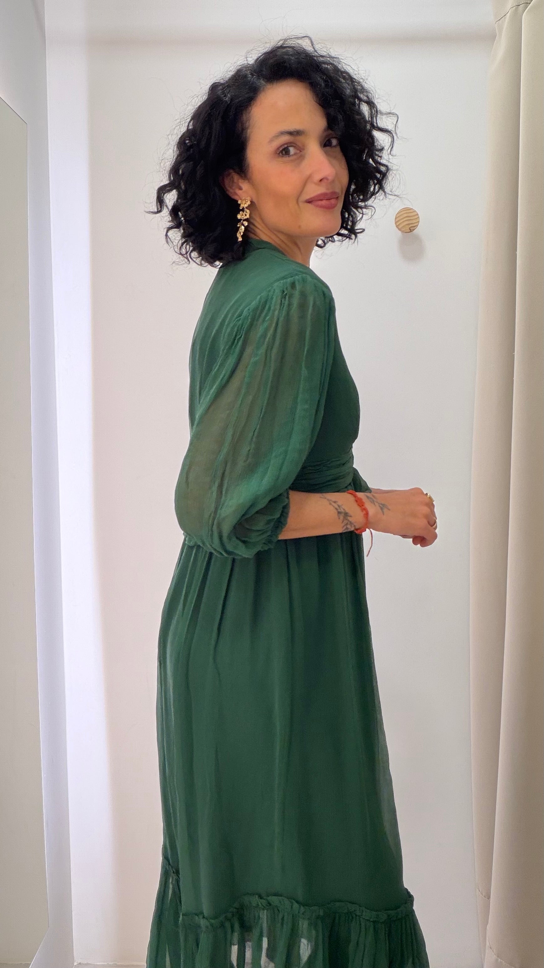 Vestido em seda NV