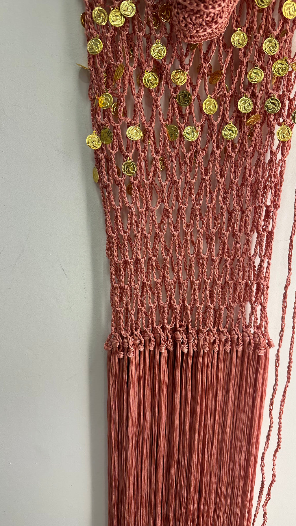 Conjunto em crochet com aplicações