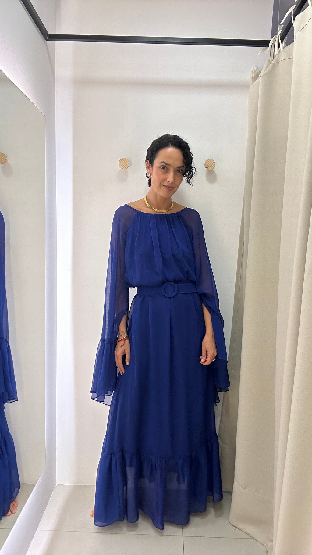 Vestido de Festa Azul Royal Longo