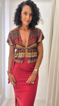 Blusa Estampa Crochê