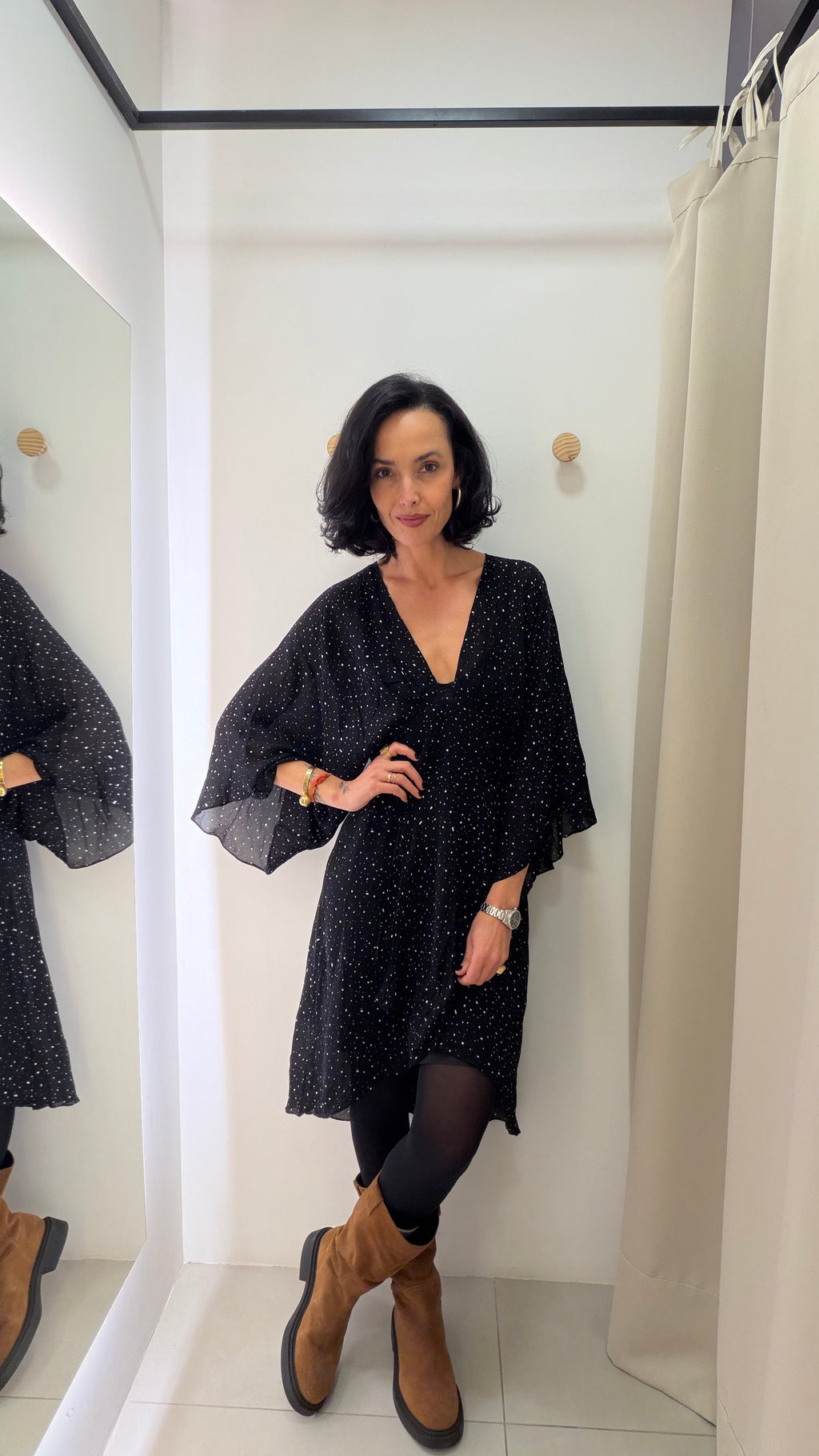 Vestido Poá Maria Filó