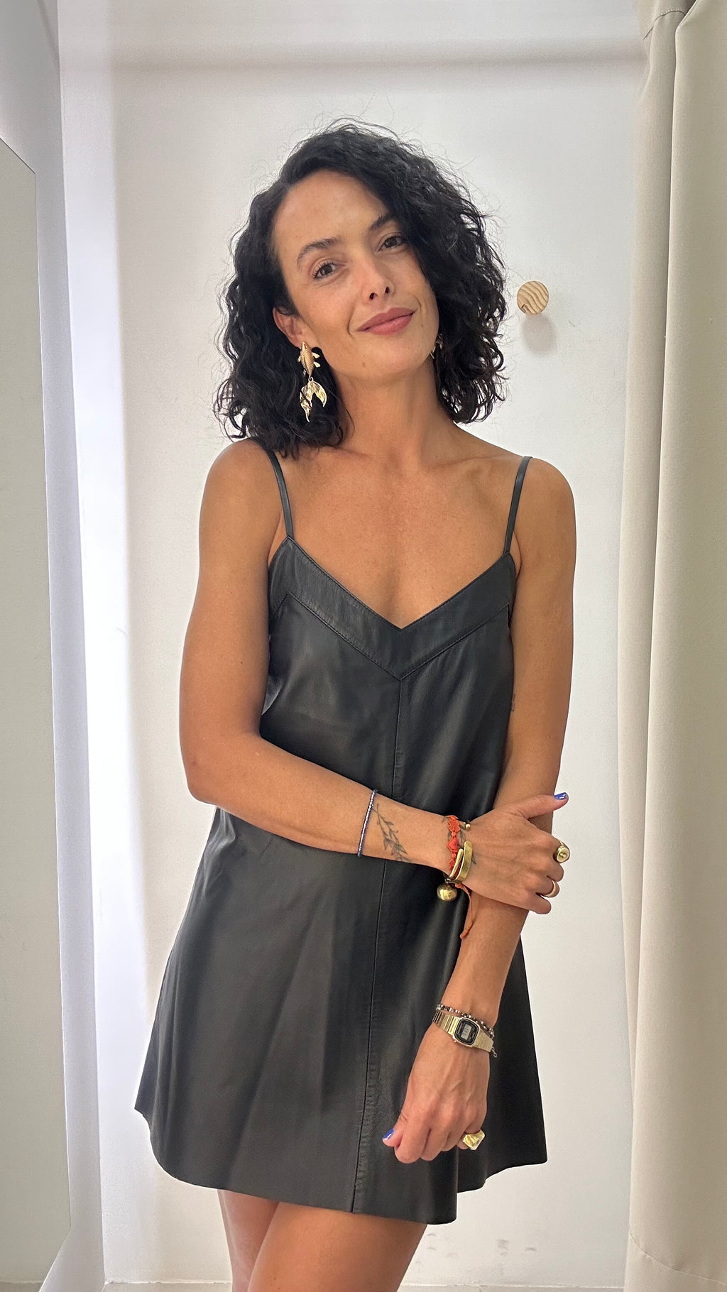 Vestido Couro Tannerie