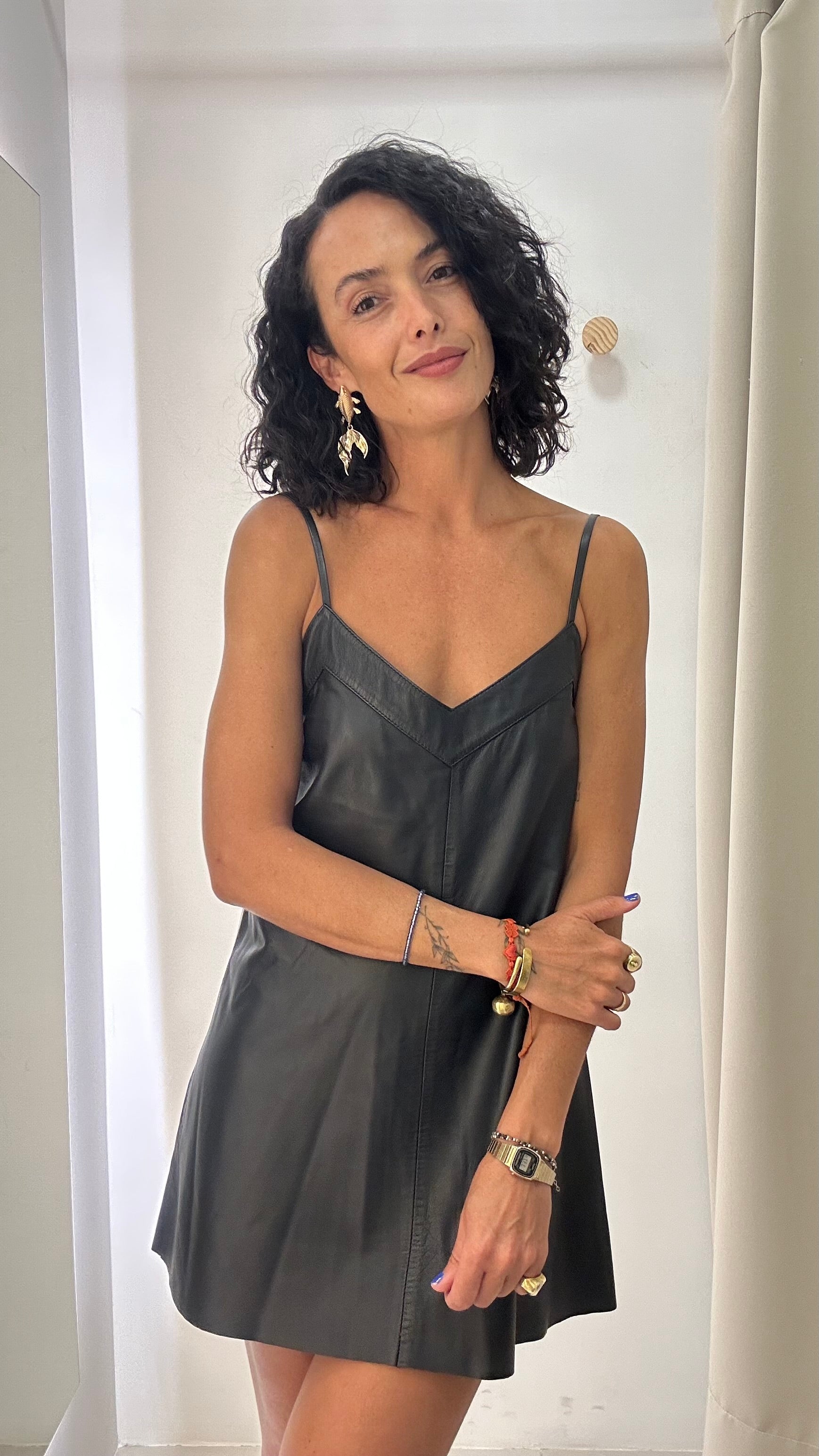 Vestido Couro Tannerie
