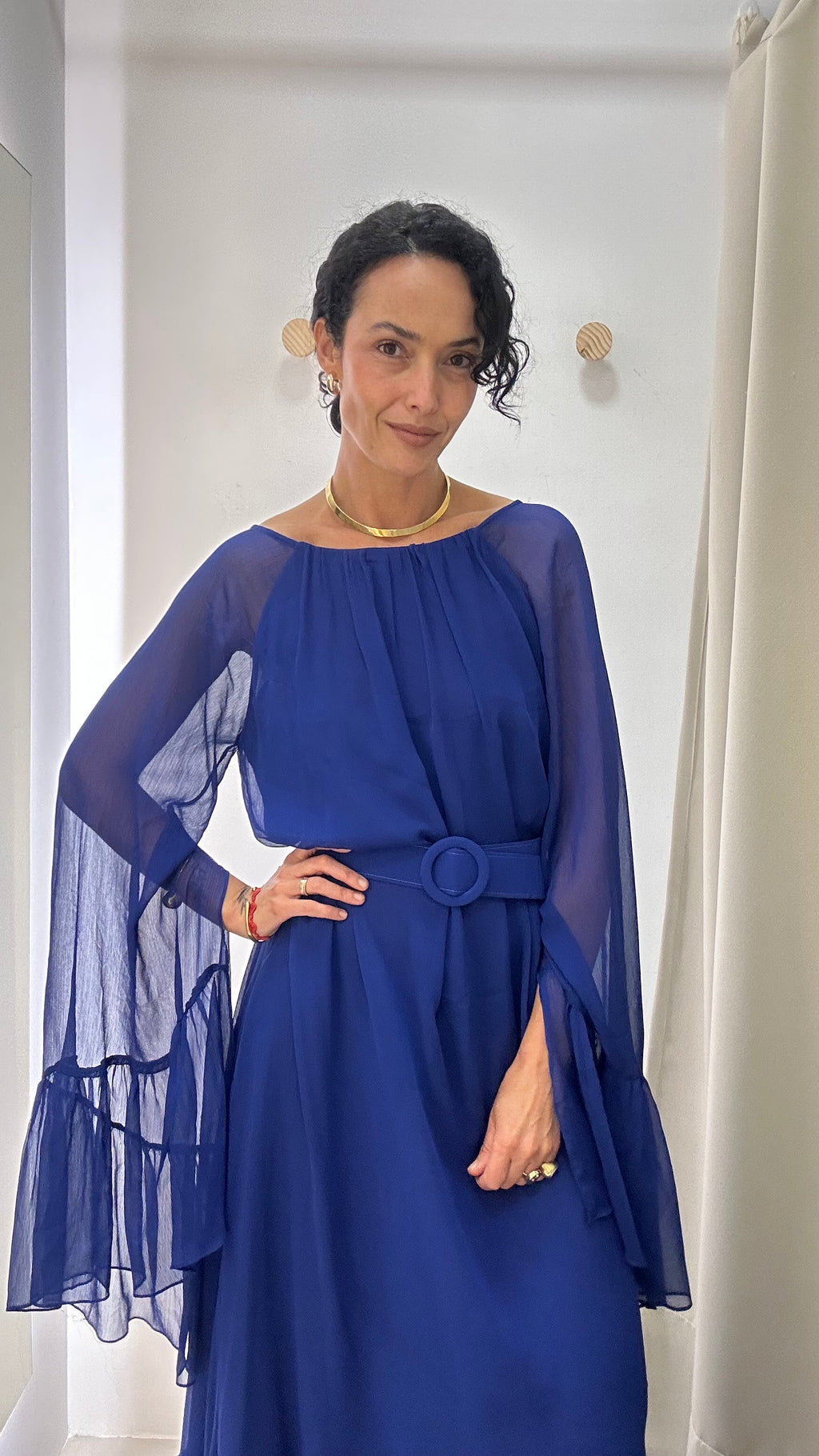 Vestido de Festa Azul Royal Longo