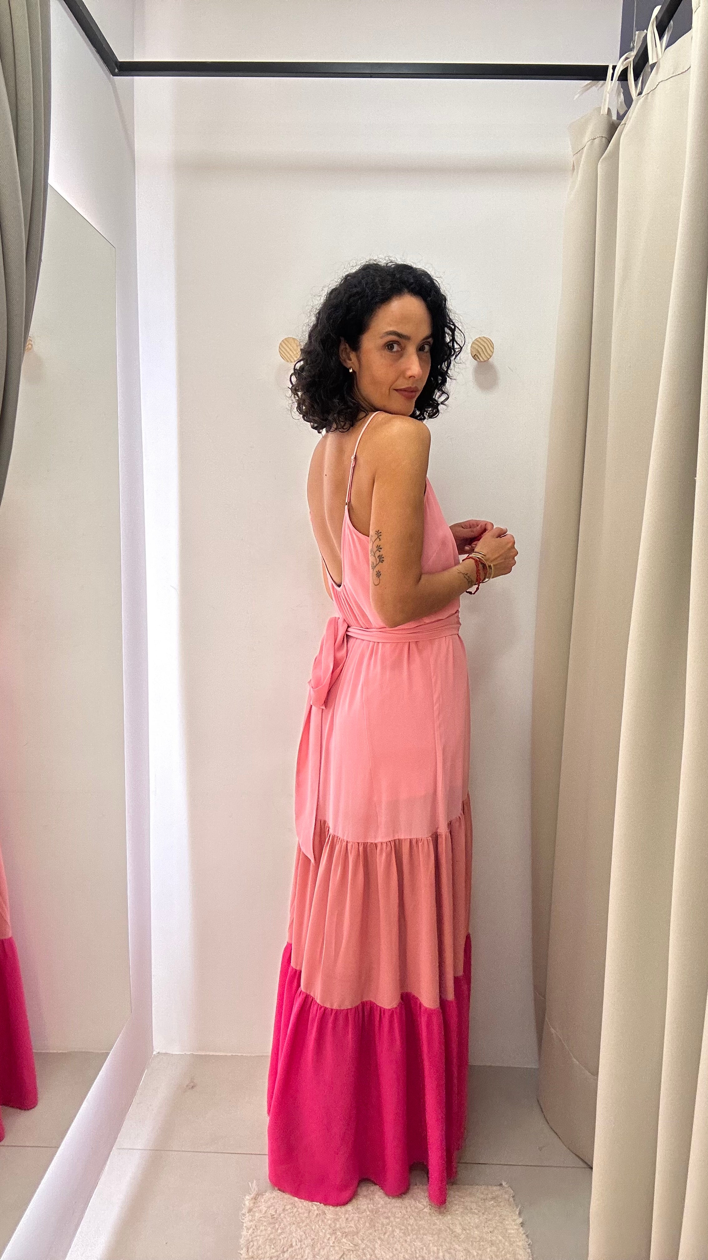 Vestido Longo Rosa