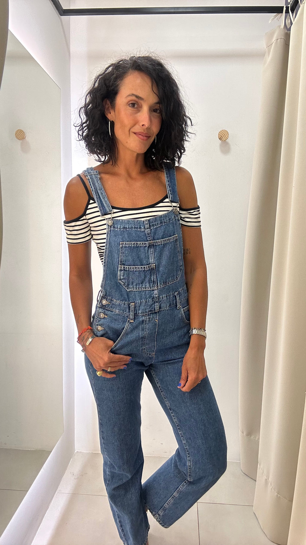 Jardineira Jeans