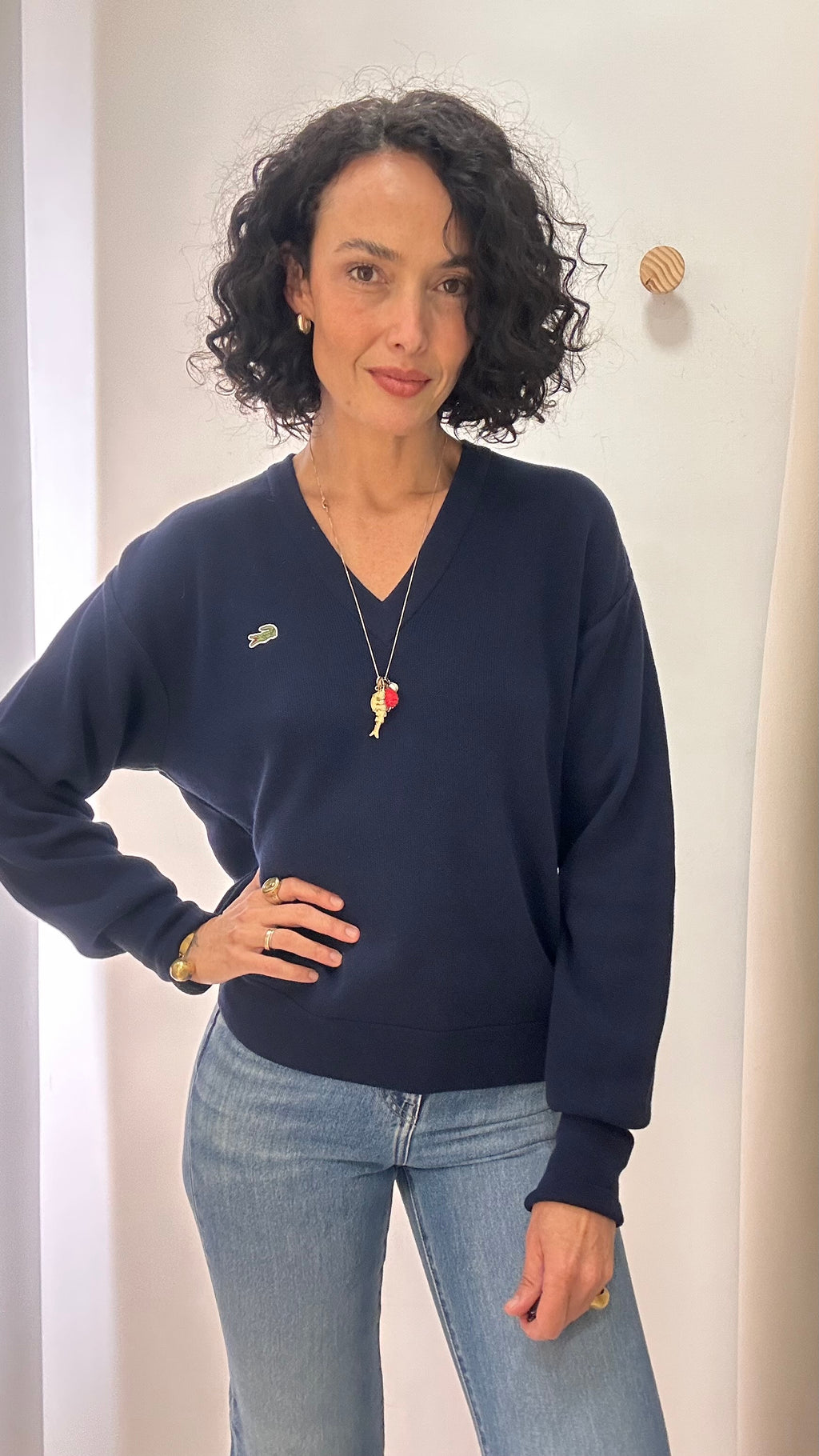 Tricot Lacoste Azul Marinho