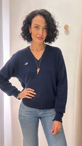 Tricot Lacoste Azul Marinho