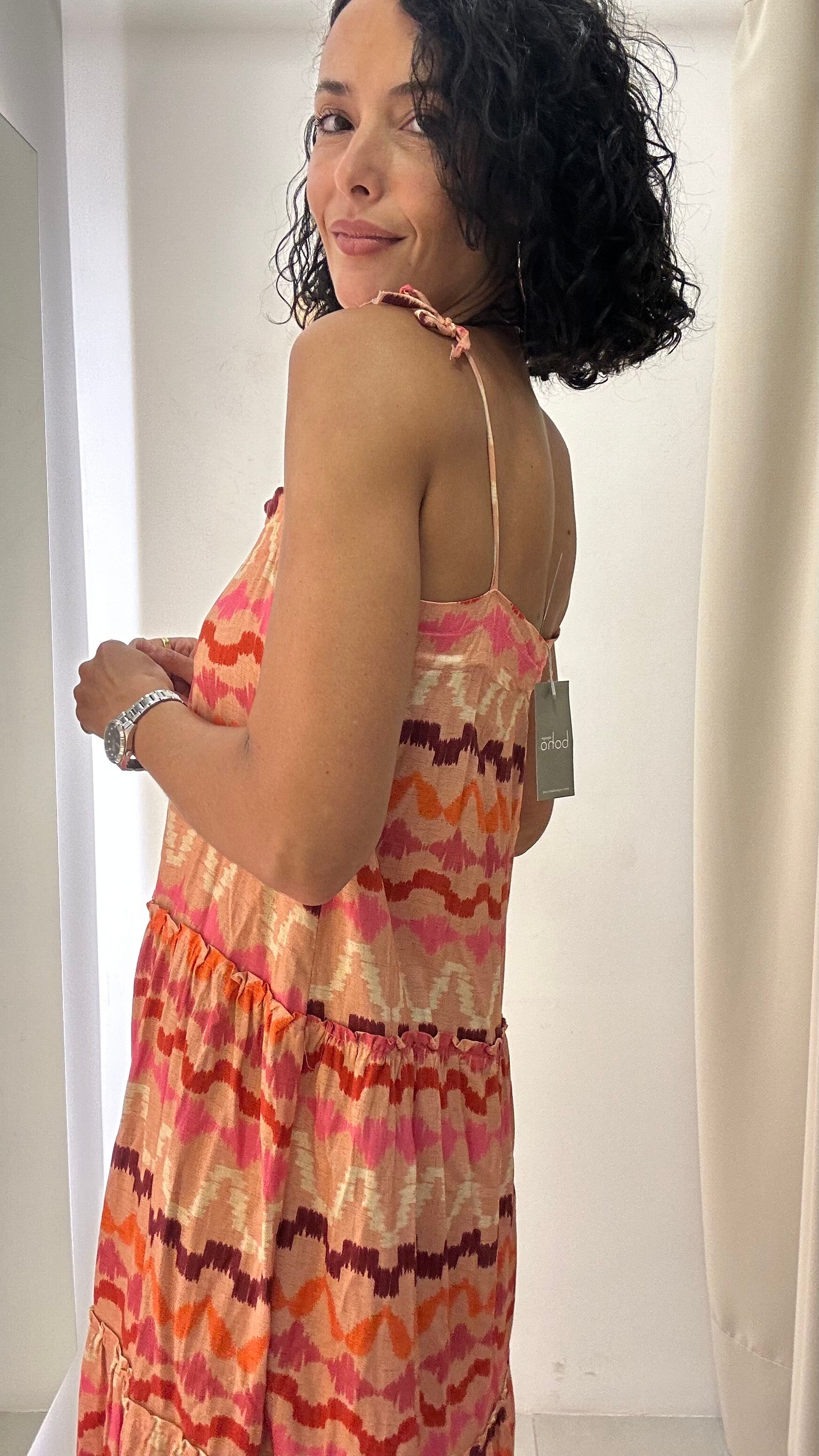 Vestido Estampado Espaço Boho
