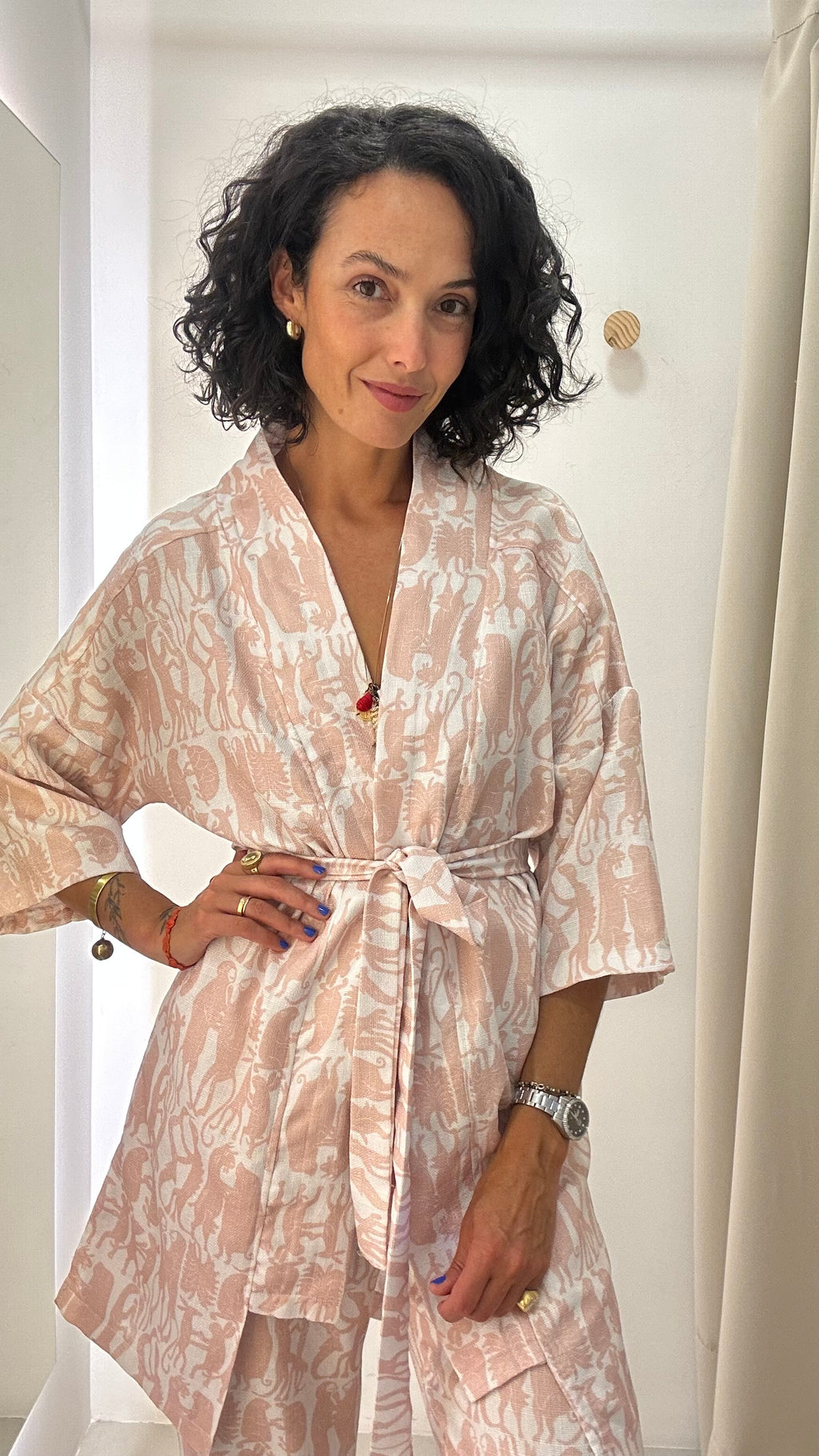 Conjunto Rosa Estampado
