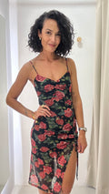 Vestido Estampa Rosas Luisa Meirelles