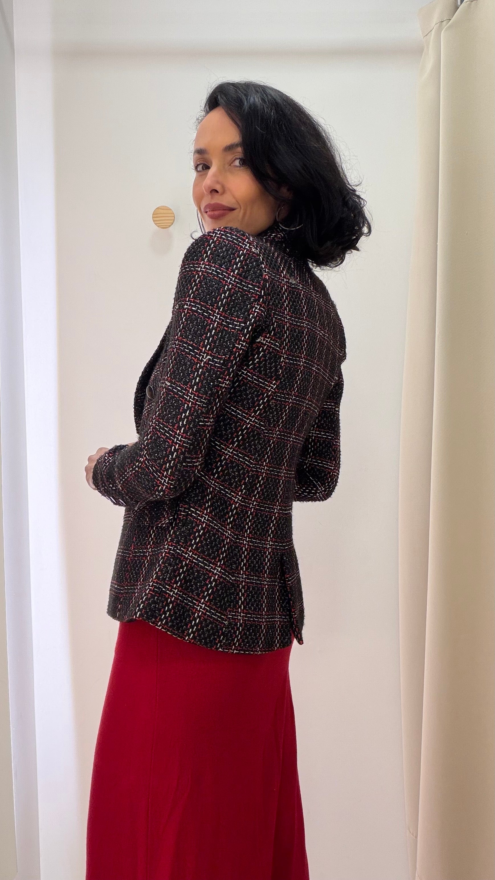 Blazer Tweed Xadrez
