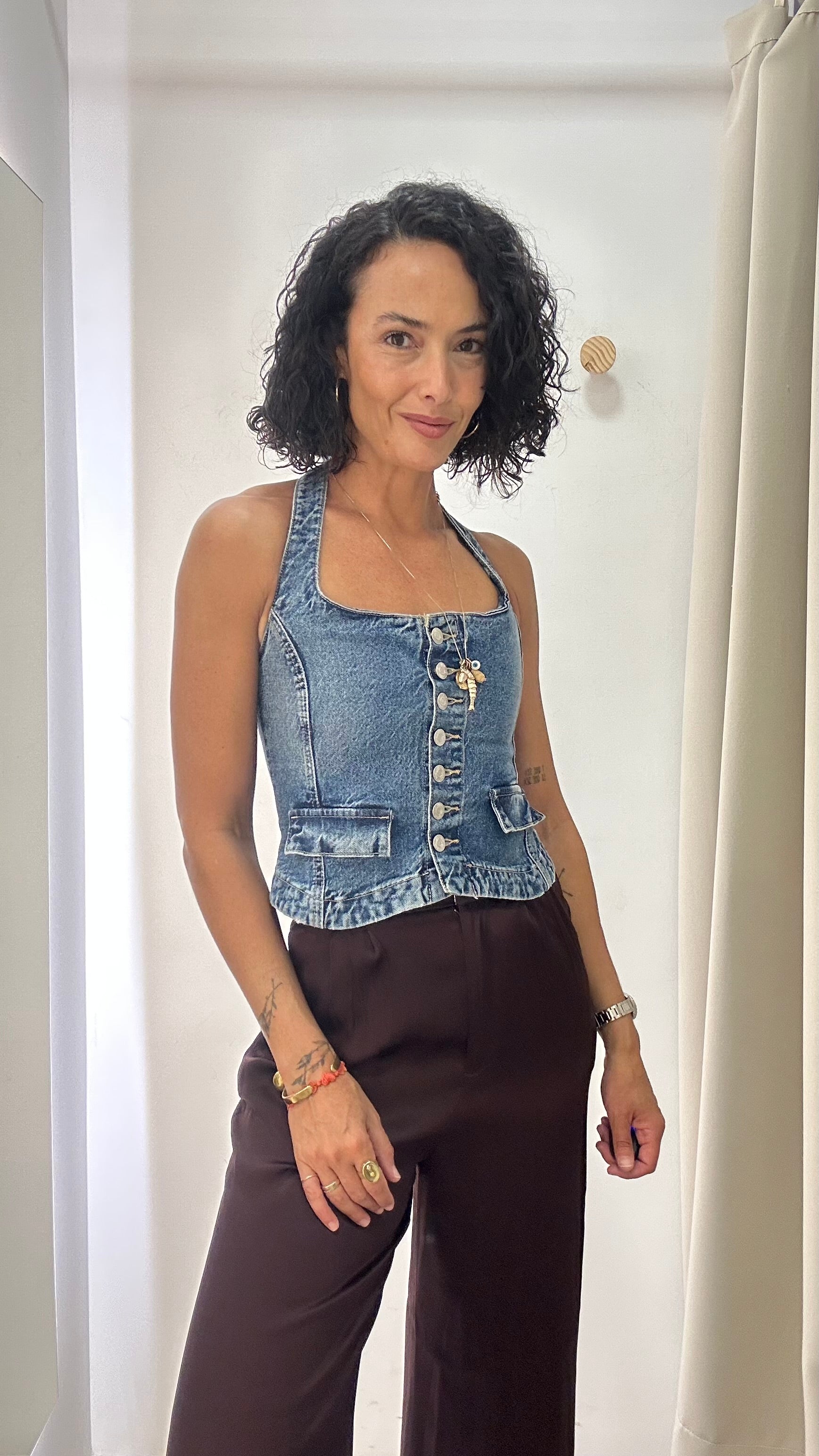 Blusa Jeans Zara