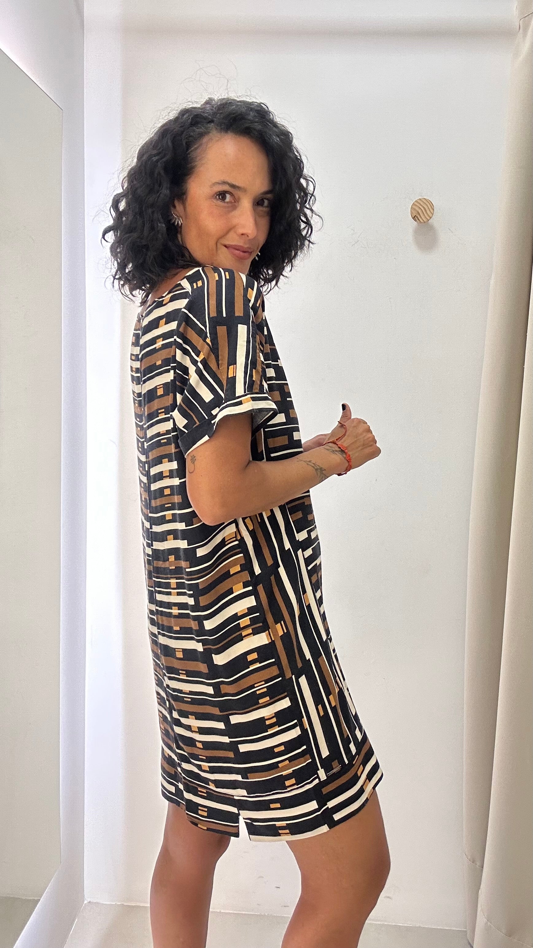 Vestido Fluido Estampado Mob