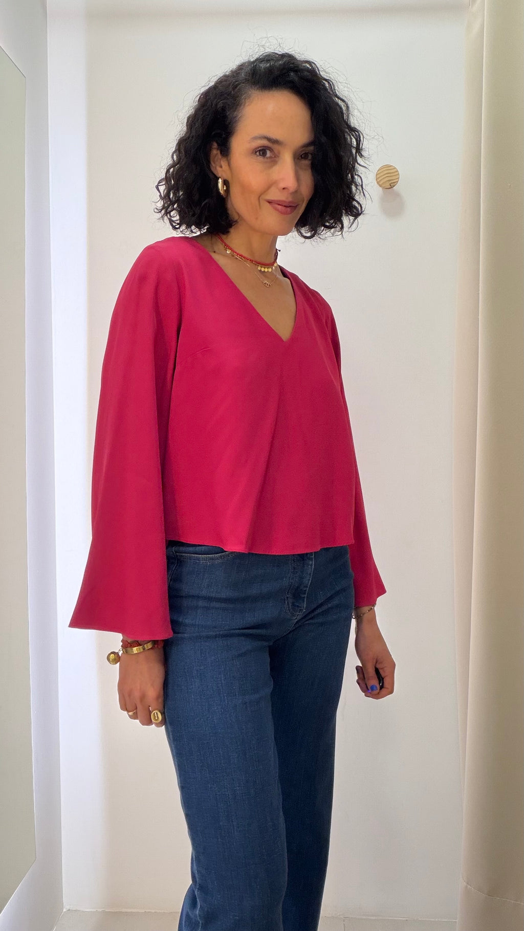Blusa Rosa Nati Vozza
