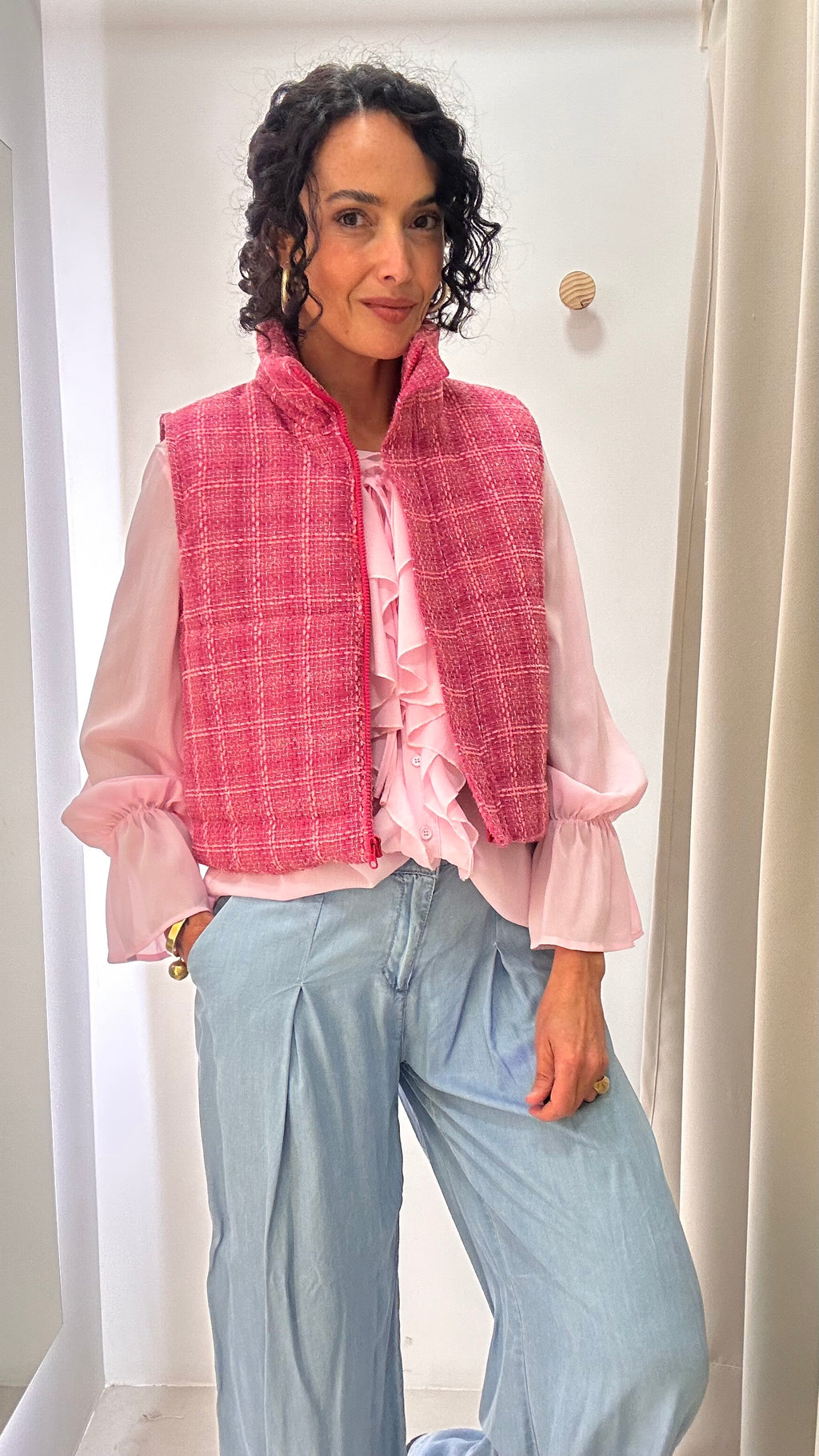 Colete Rosa Tannerie