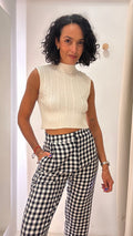 Cropped em Malha Branco