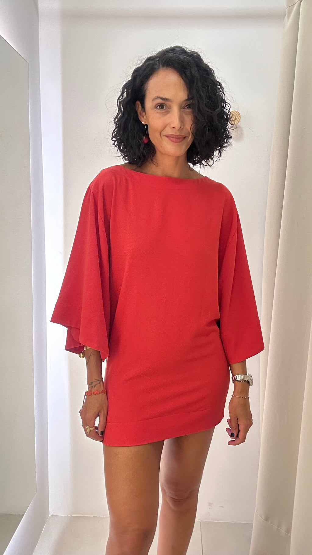 Vestido Curto Vermelho Lafort