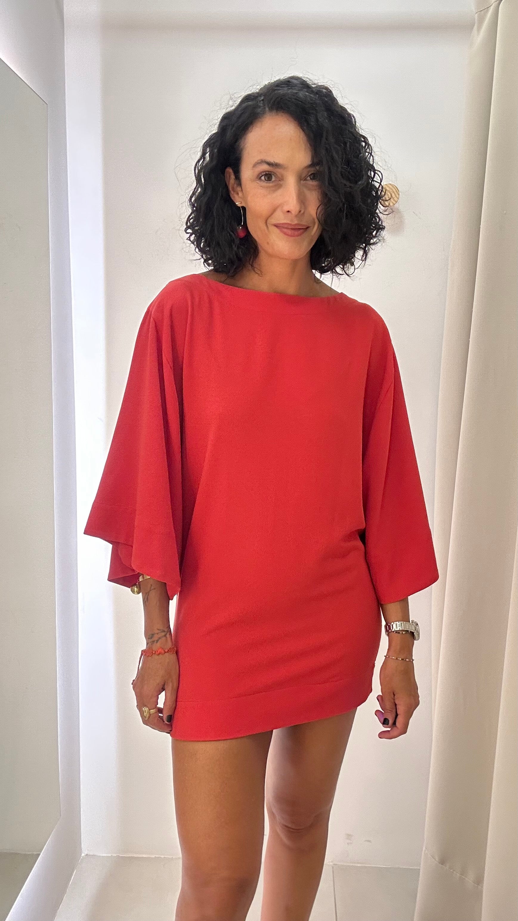 Vestido Curto Vermelho Lafort
