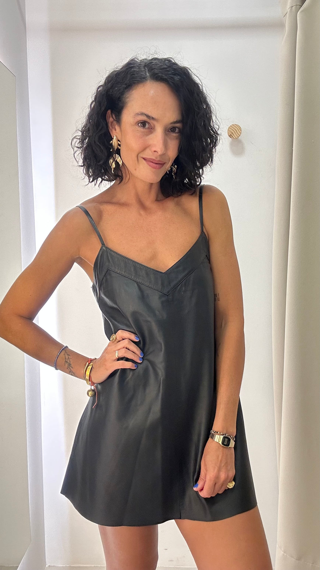 Vestido Couro Tannerie
